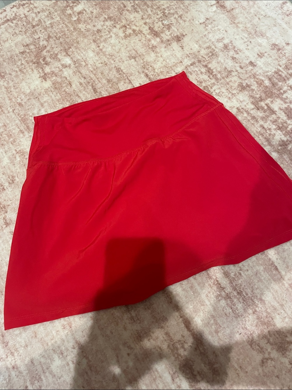 Women’s Red Circle Skirt - Flattering A-Line Active Skirt